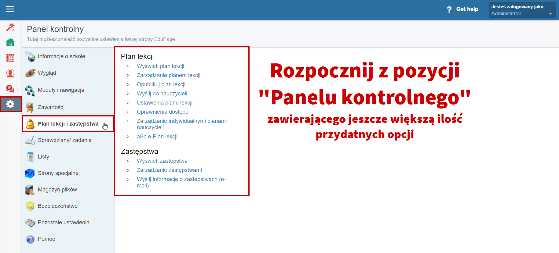 Strona Uam Poznań Plan Lekcji Administracja help.edupage.org
